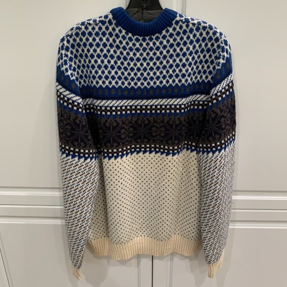 Vintage Men's Geiger Austria Tyrol Blue Wool Sweater - Picture 5 of 5